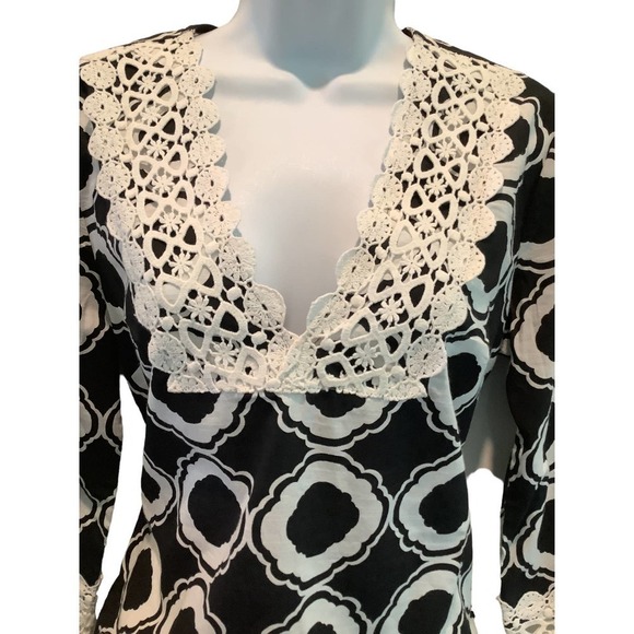 MUD PIE BEACH TO BAR COTTON TUNIC/COVER UP S(4-6) NWT - Picture 4 of 8